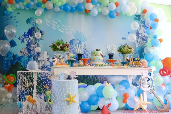Under the Sea party Table