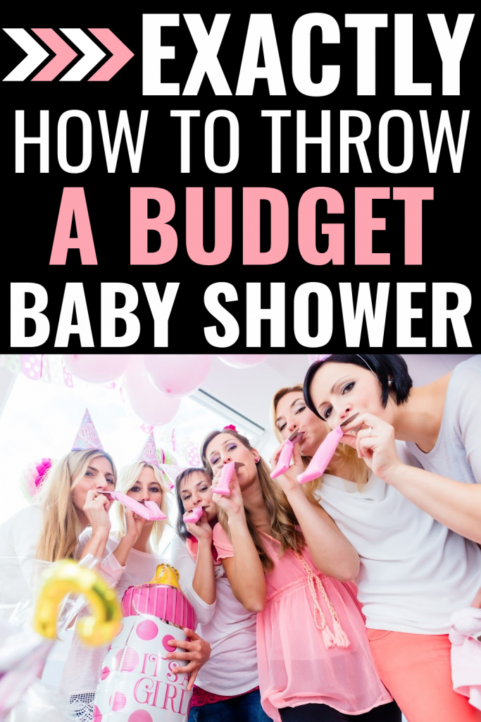 How to throw a low budget baby shower ideas pin image