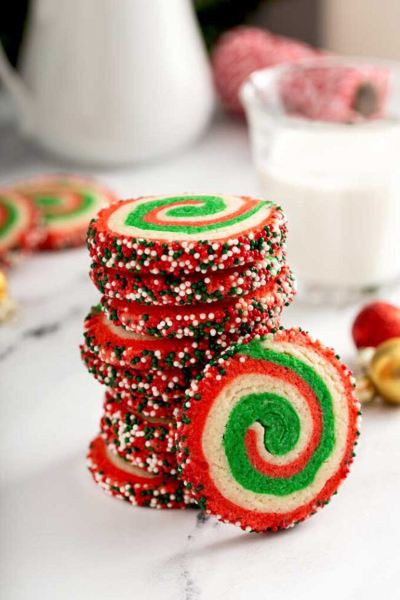 Christmas pinwheel Cookies