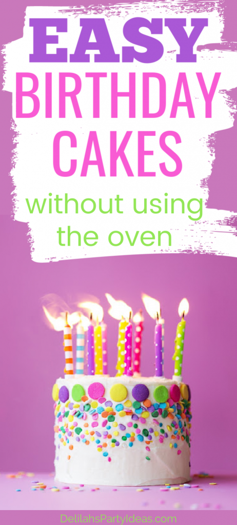 Simple Birthday Cakes no bake