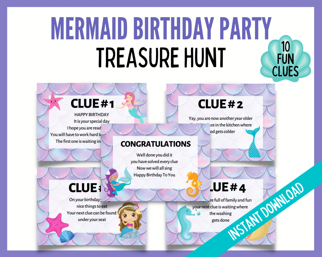 Mermaid Treasure hunt