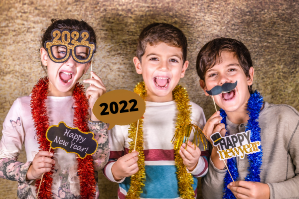 New Year's Eve Photo Booth for Tweens