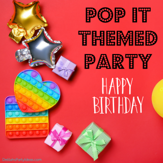 Pop It Themed Birthday Party