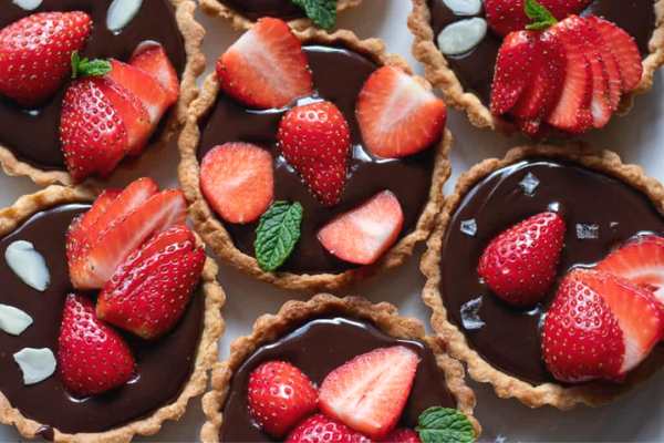 Chocolate Strawberry Tartlets