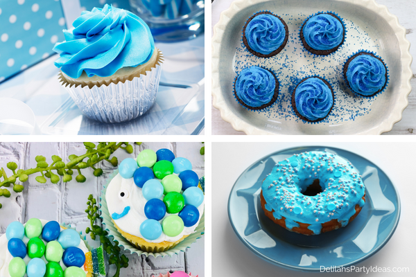 Blue themed party sweets