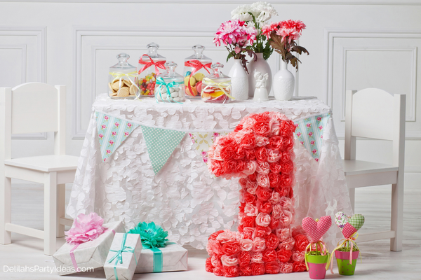Floral first Birthday Party