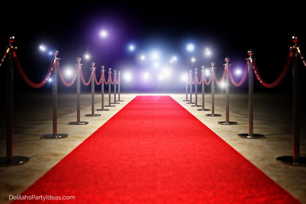 Red carpet for a party
