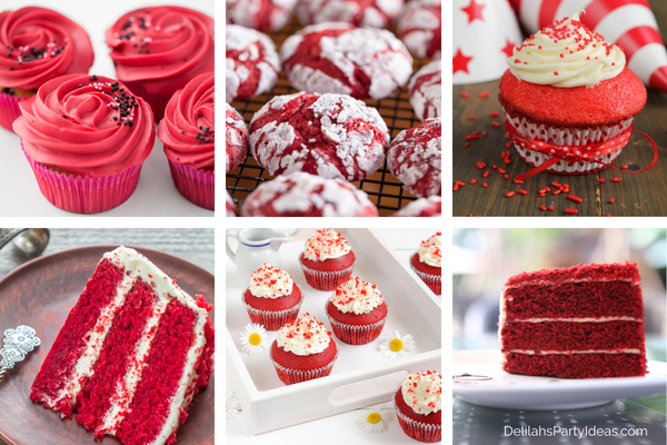 Red Themed Cakes and Cupcakes