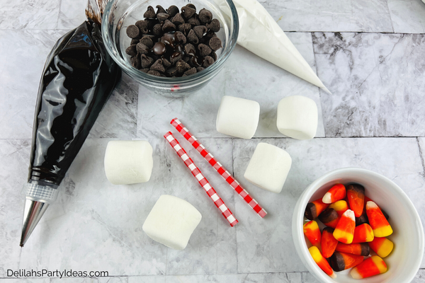 Turkey Marshmallow Pops Ingredients