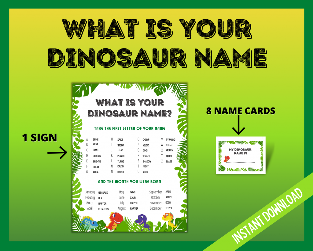 What is your dinosaur name