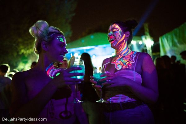 Neon Paint Party Ideas for Adults