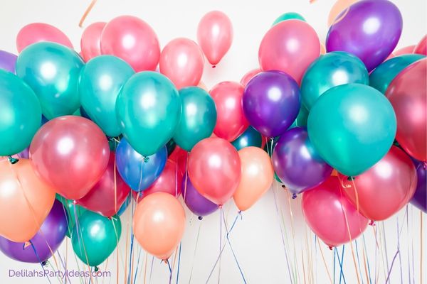 Bunch of colorful Helium Balloons
