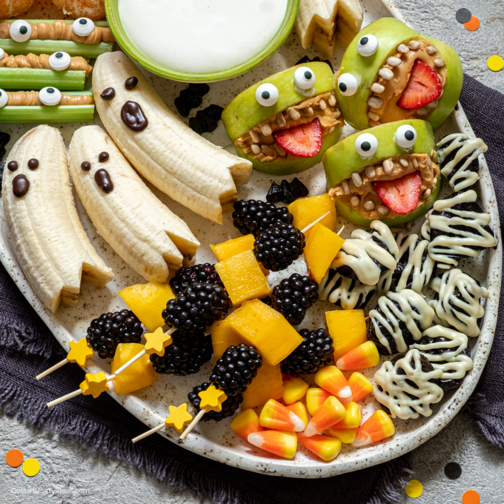Healthy Halloween Fruit Platter