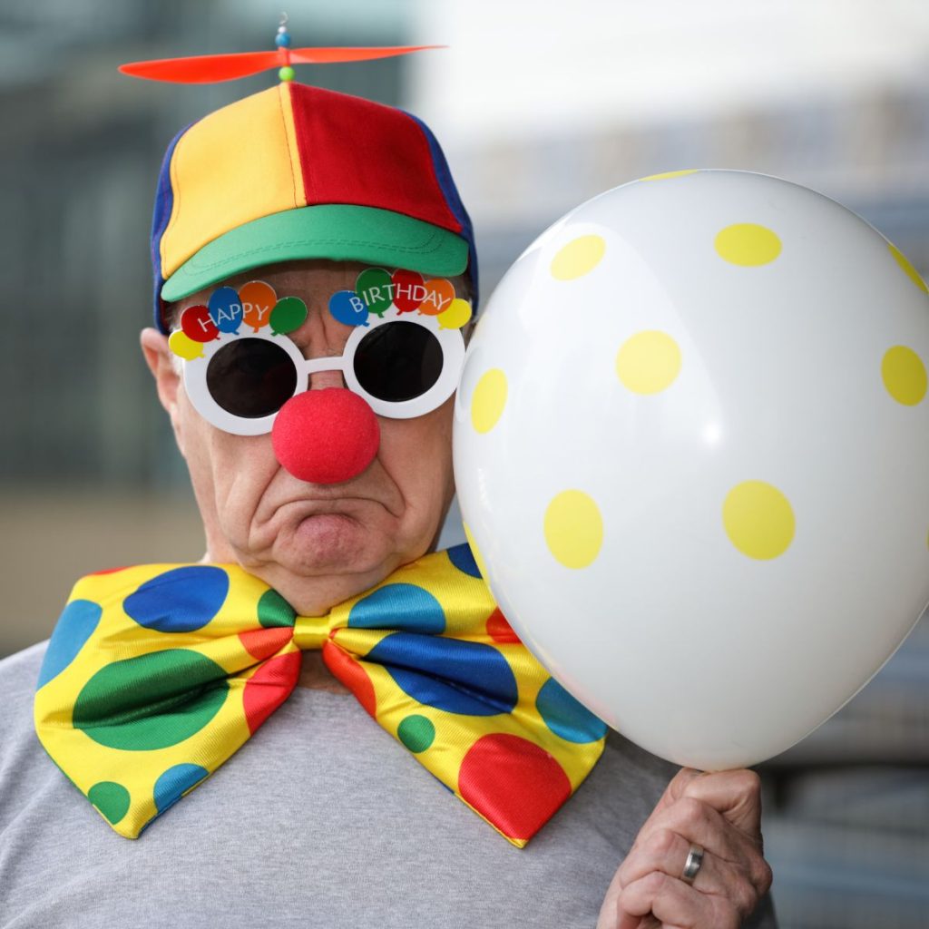 Sad Birthday clown