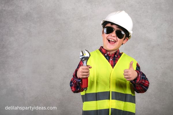 Child dressed as a Tradesman