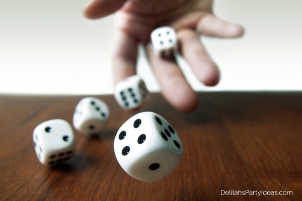 hand rolling 6 dice