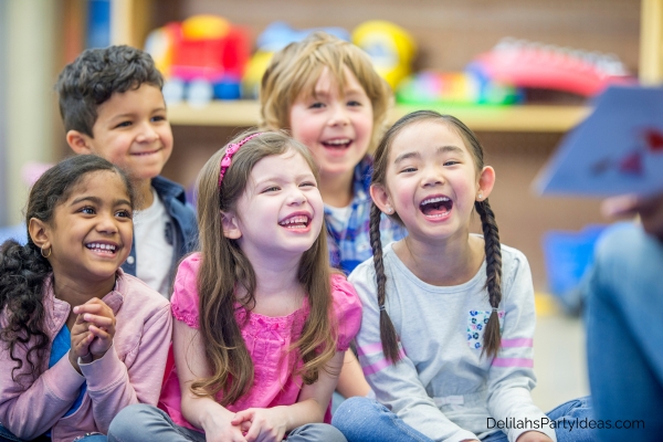 Group of kids laughing