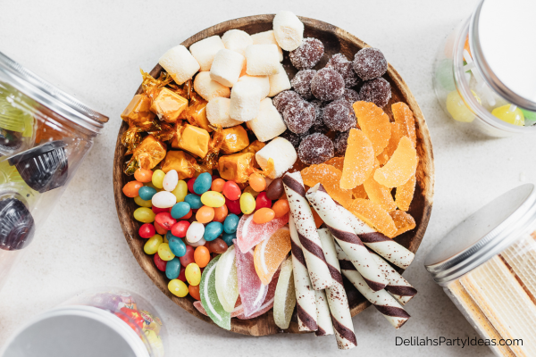 assorted candy in a bowl