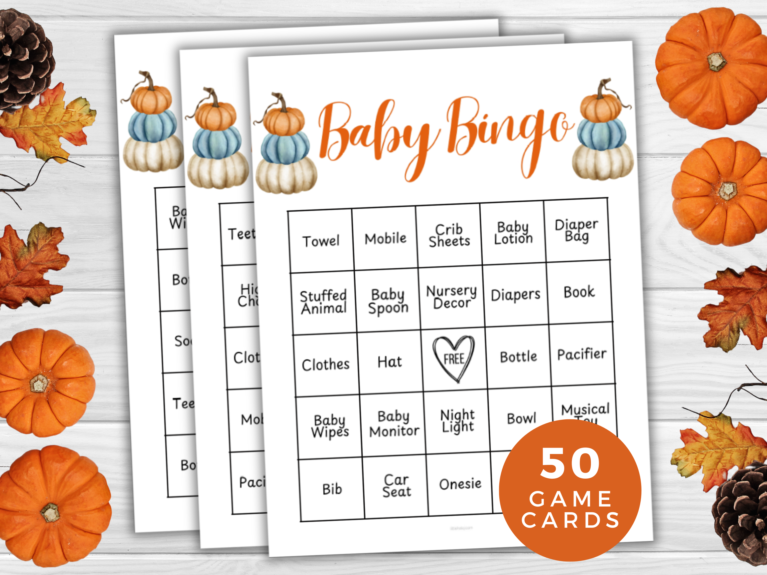 Fall Baby Bingo