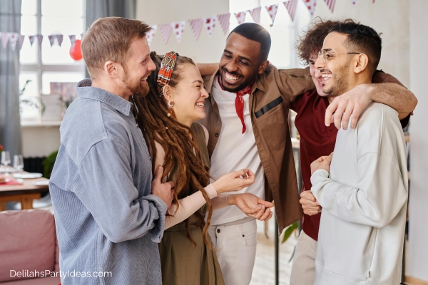 Friends laughing