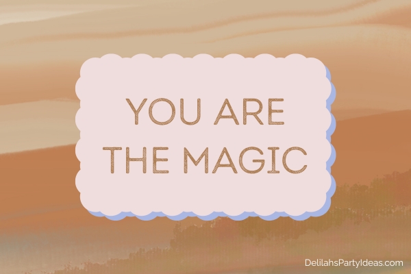 Earthy tone paintbrush background, with quote overlay on decorative shape