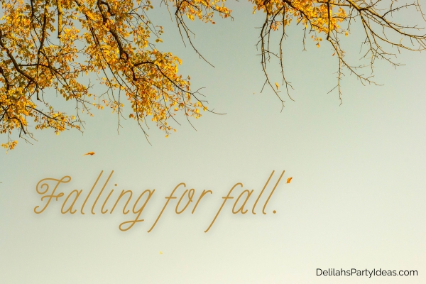 Fall trees with fall quote overlay
