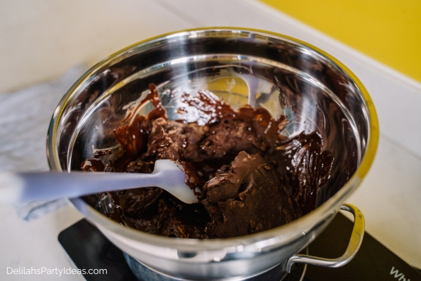 Melted chocolate