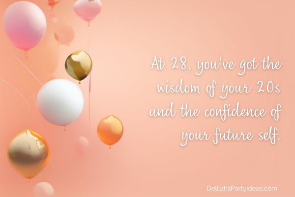 Balloons on pink background with quote overlay