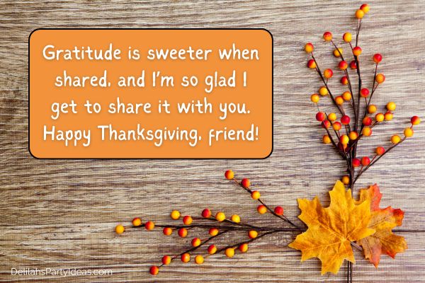 fall thanksgiving background with message overlay
