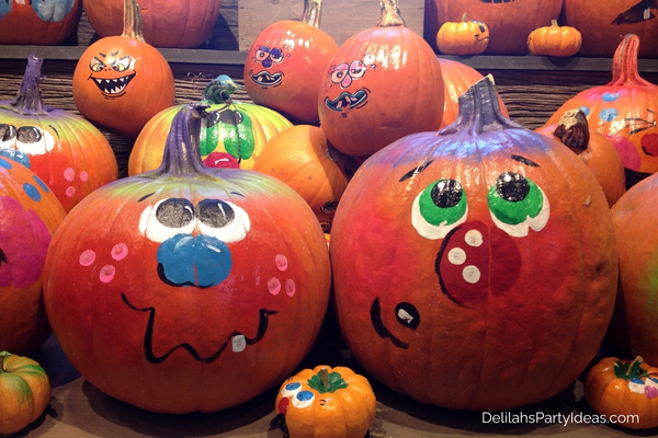 pumpkins painted for halloween
