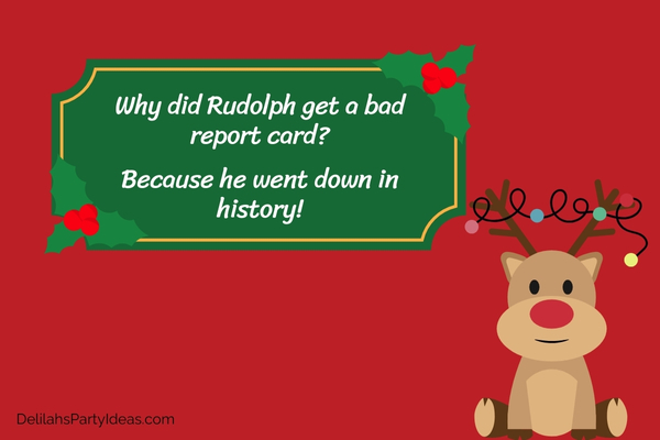illustration of a reindeer with joke overlay