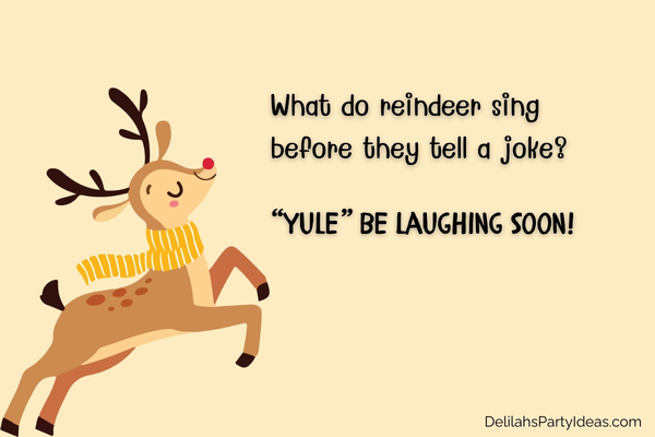 Illustration of a reindeer with joke overlay