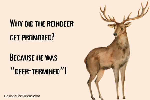 Illustration of a reindeer with joke overlay
