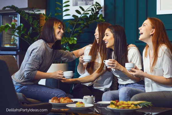 kitty party ladies having coffee