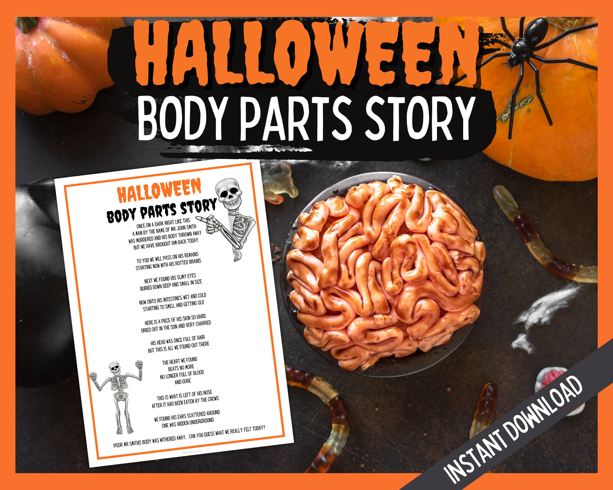 Halloween Body Parts game
