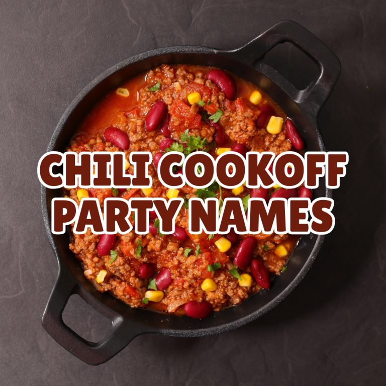 Chili Cookoff Party Names