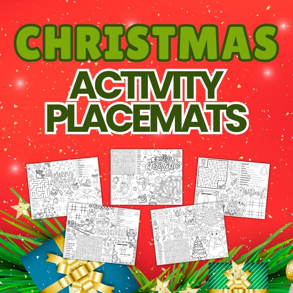 Kids Christmas Activity Placemats