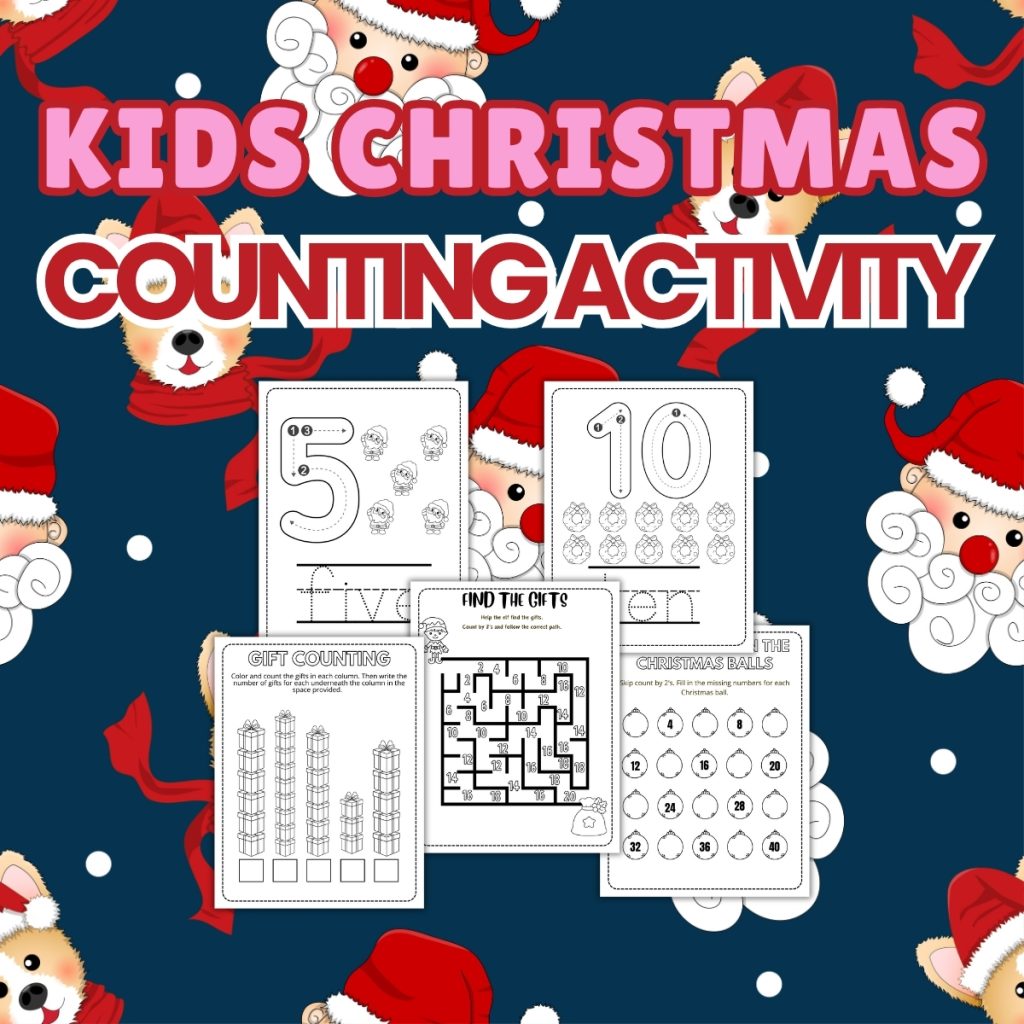 Kids Christmas Counting Activity