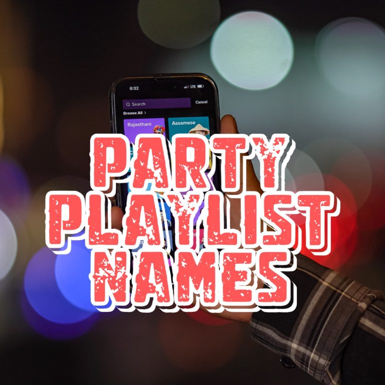 Party Playlist Names