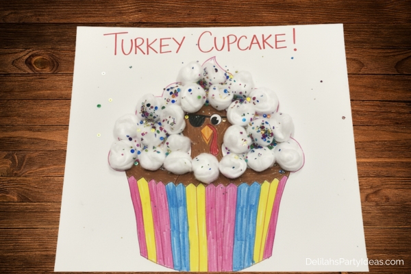 disguise a turkey cupcake turkey