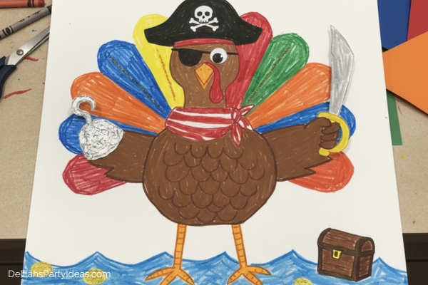 disguise a turkey pirate turkey