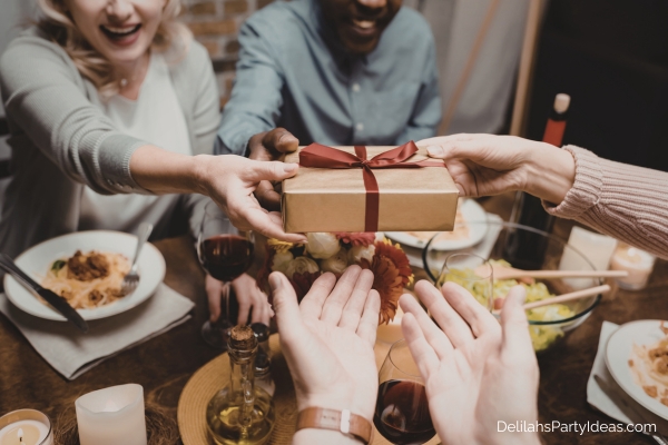 group exchanging gifts
