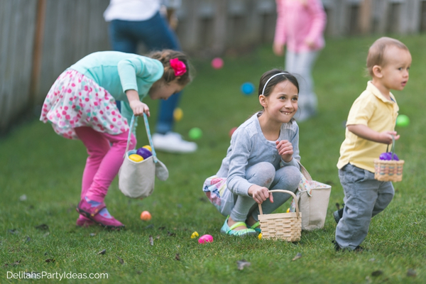 Children playing Easter Egg Hunt