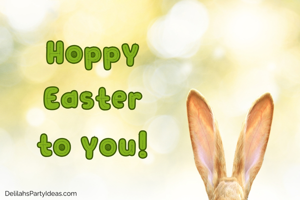 Easter bunny ears with quote overlay