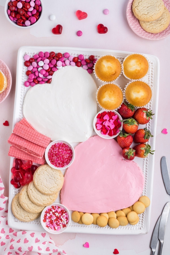 valentines frosting board