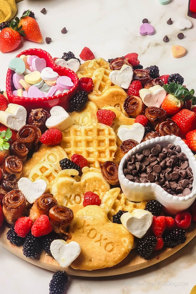Valentines Day breakfast board