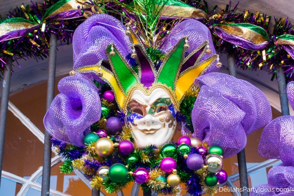 colorful mardi gras mask