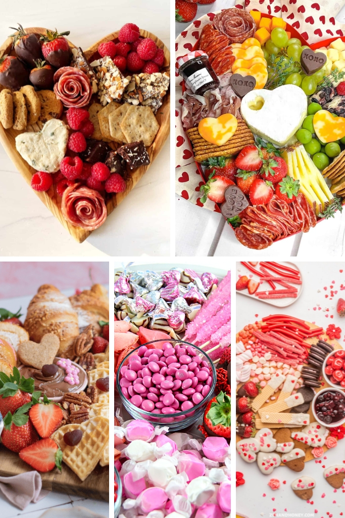 Various Valentines Charcuterie Boards