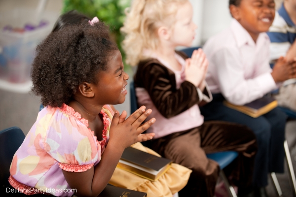 Children in Sunday school church