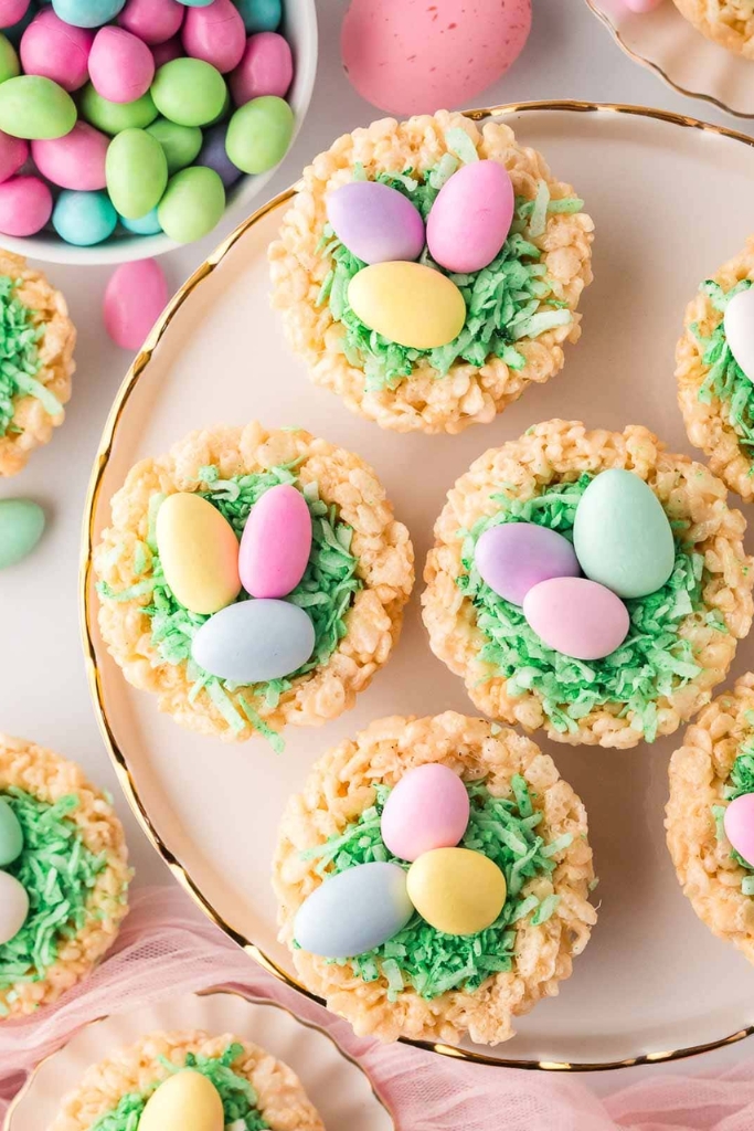 Rice Krispie Easter Nests